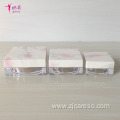 Cosmetic Powder Jar with Water Transfer Printing Lid